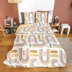 Home collection Parure De Couette Microfibre Karting. Coloris disponibles : Beige