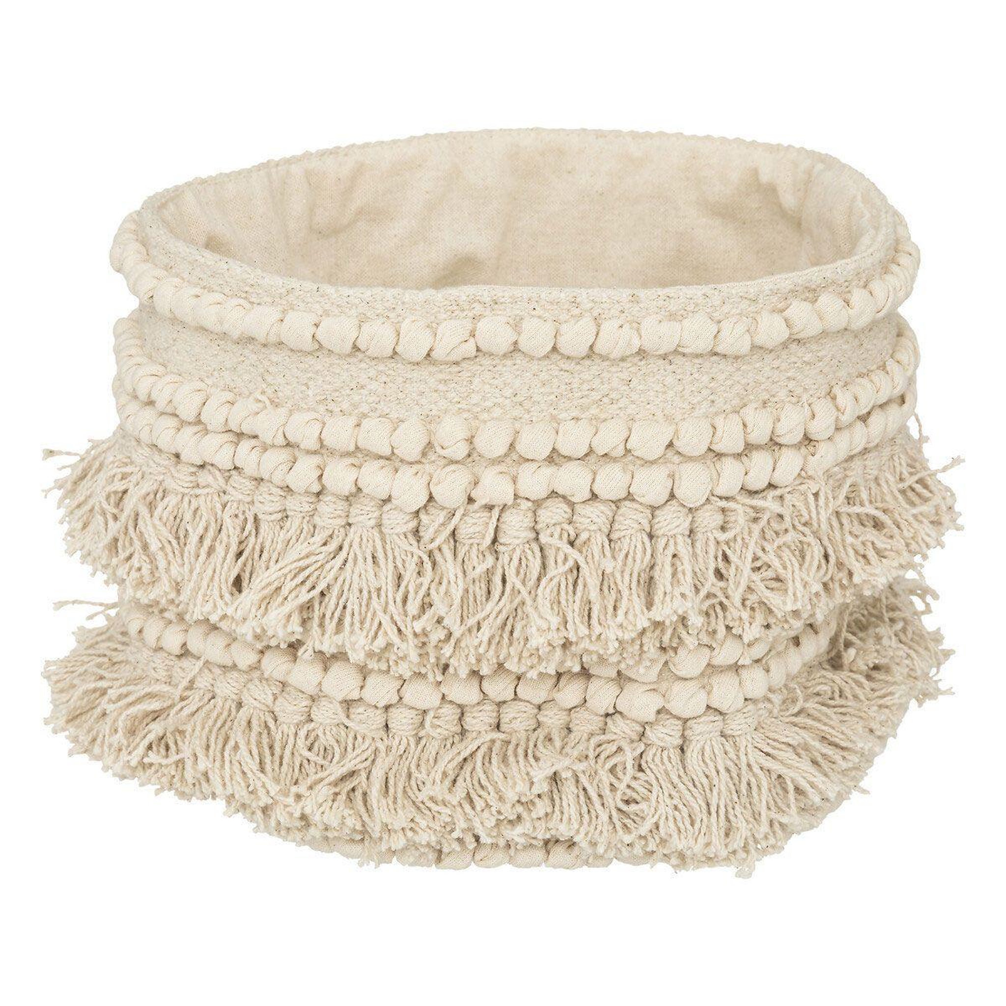 Voir la diapositive 3 : ATMOSPHERA Lot de 2 paniers déco  seav  25cm beige