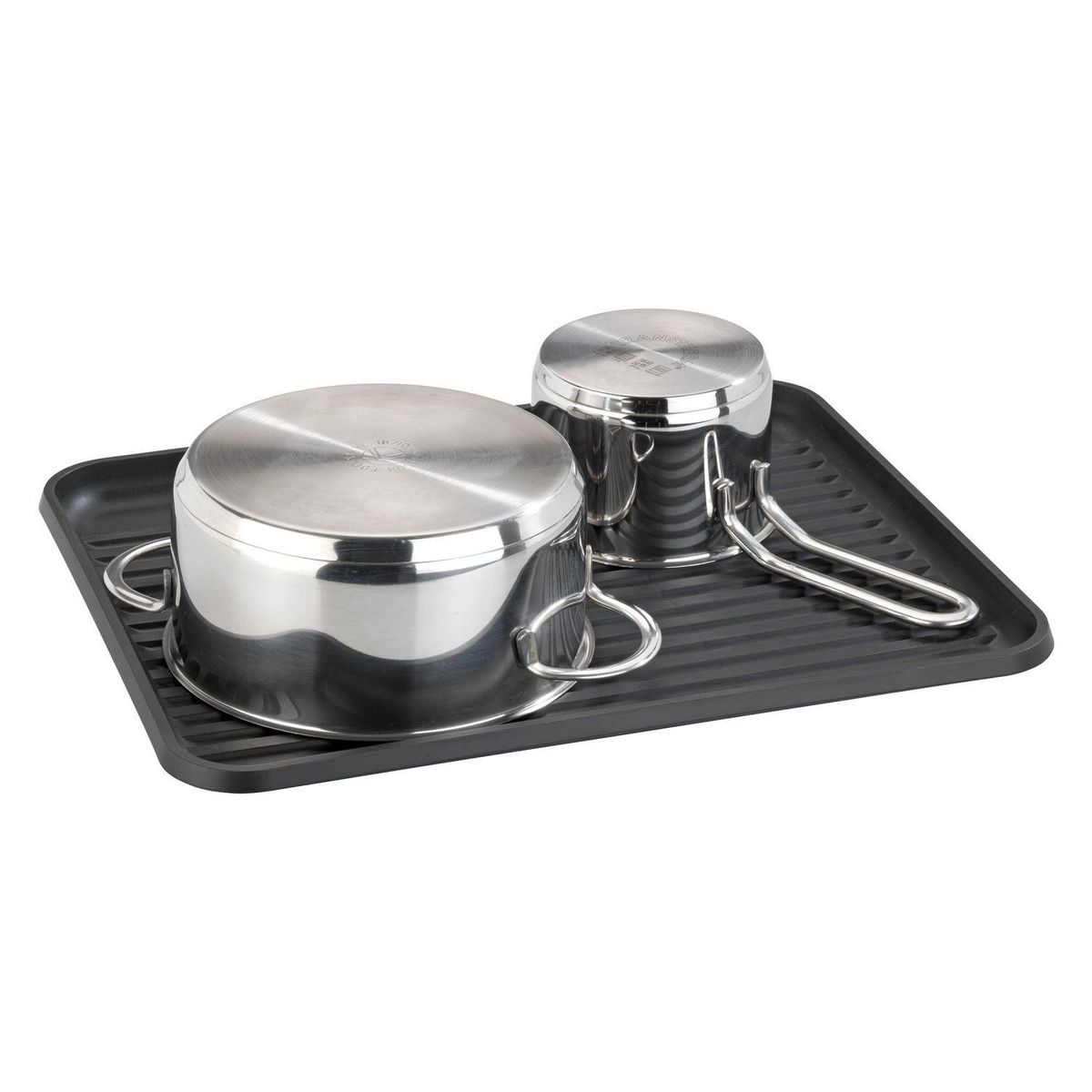 Wenko Egouttoir à vaisselle avec bac design métal Drip - Noir