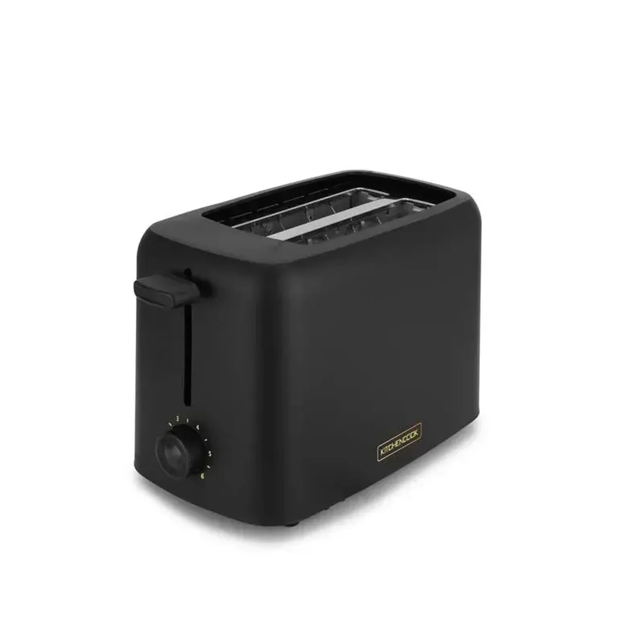 KITCHENCOOK Kitchencook - MATT_TOAST - Noir mat - Grille-pain 2 larges fentes - 6 niveaux - 650 W