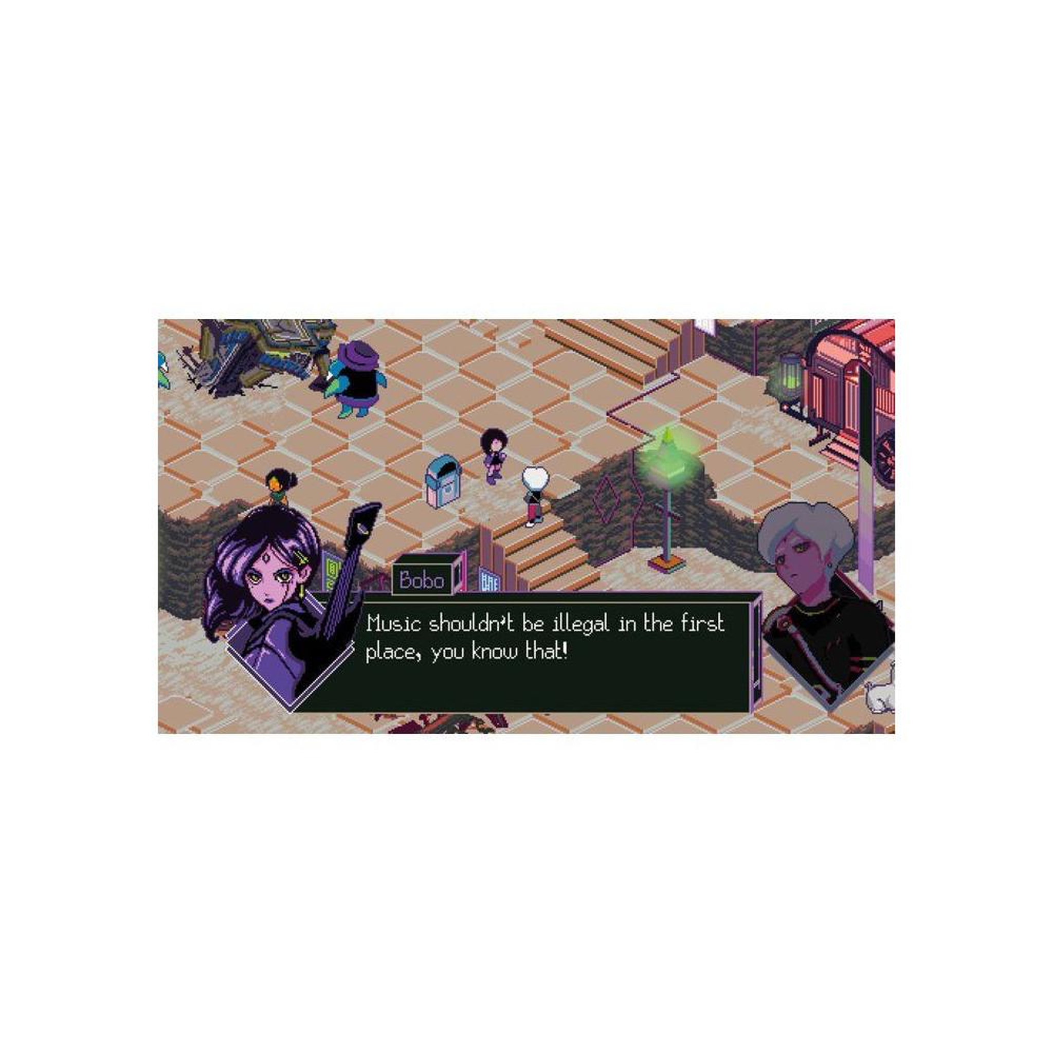 Voir la diapositive 3 : Just for games Keylocker: turn-based cyberpunk rhythm JRPG sur Nintendo Switch, édition Standard