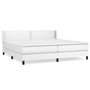 Voir la diapositive 2 : VIDAXL Sommier a lattes de lit avec matelas Blanc 200x200cm Similicuir