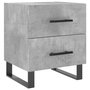 Voir la diapositive 5 : VIDAXL Tables de chevet 2pcs gris beton 40x35x47,5cm bois d'ingenierie