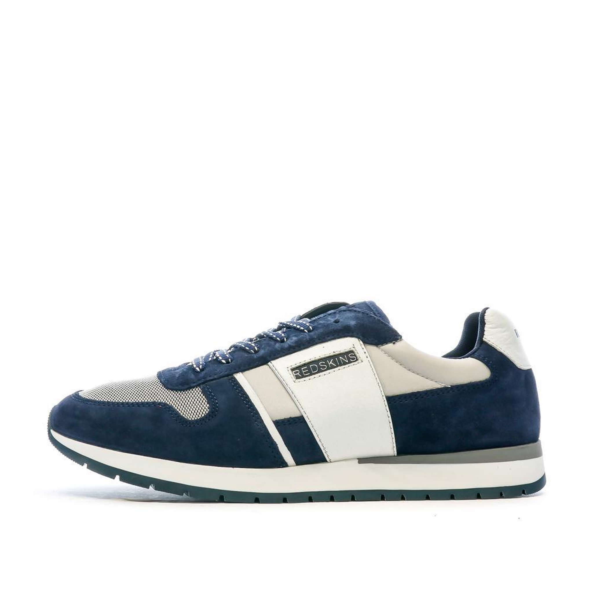 REDSKINS Baskets Grise/Marine Homme Redskins Affairan. Coloris disponibles : Bleu