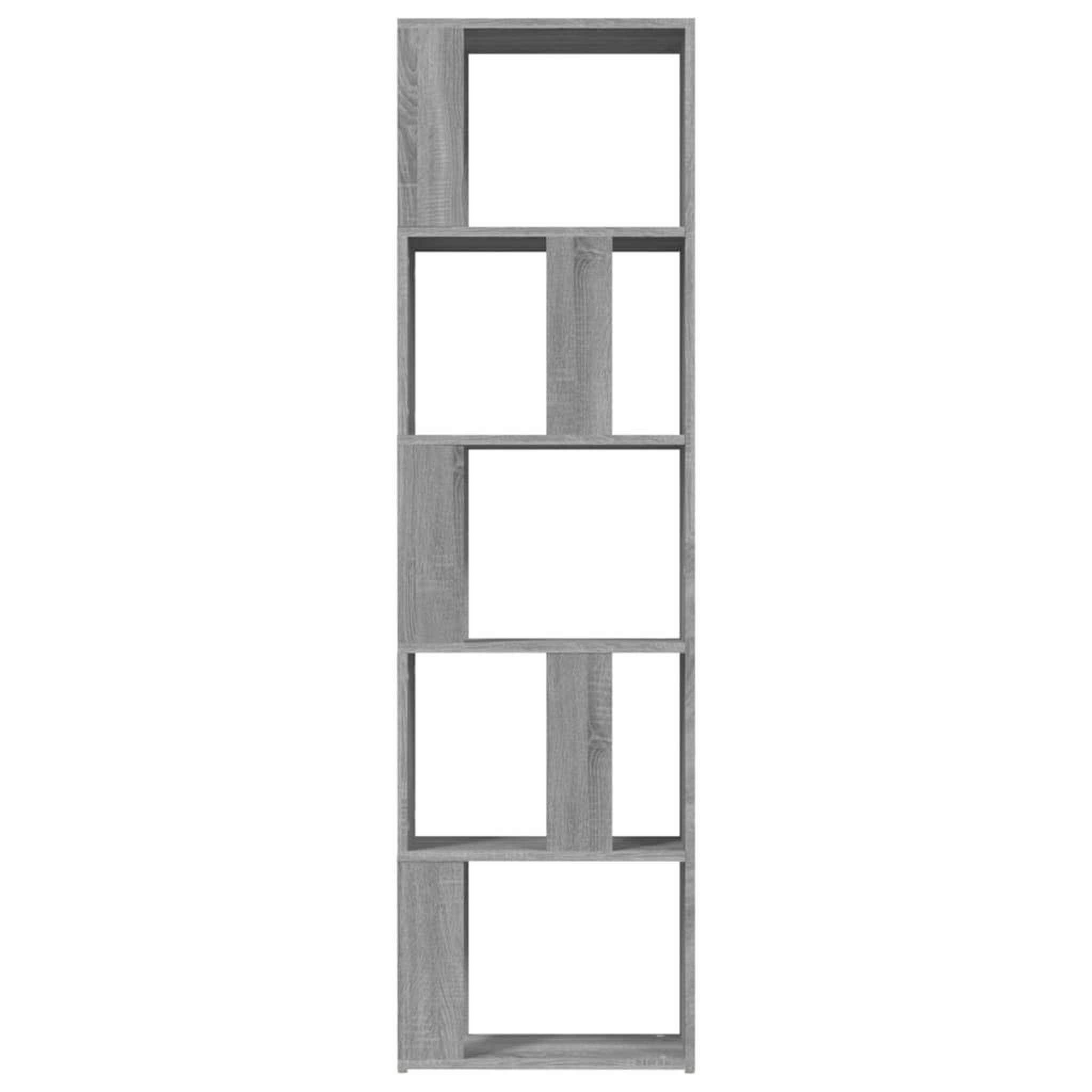 Voir la diapositive 5 : VIDAXL Bibliotheque Sonoma gris 45x24x160 cm Bois d'ingenierie