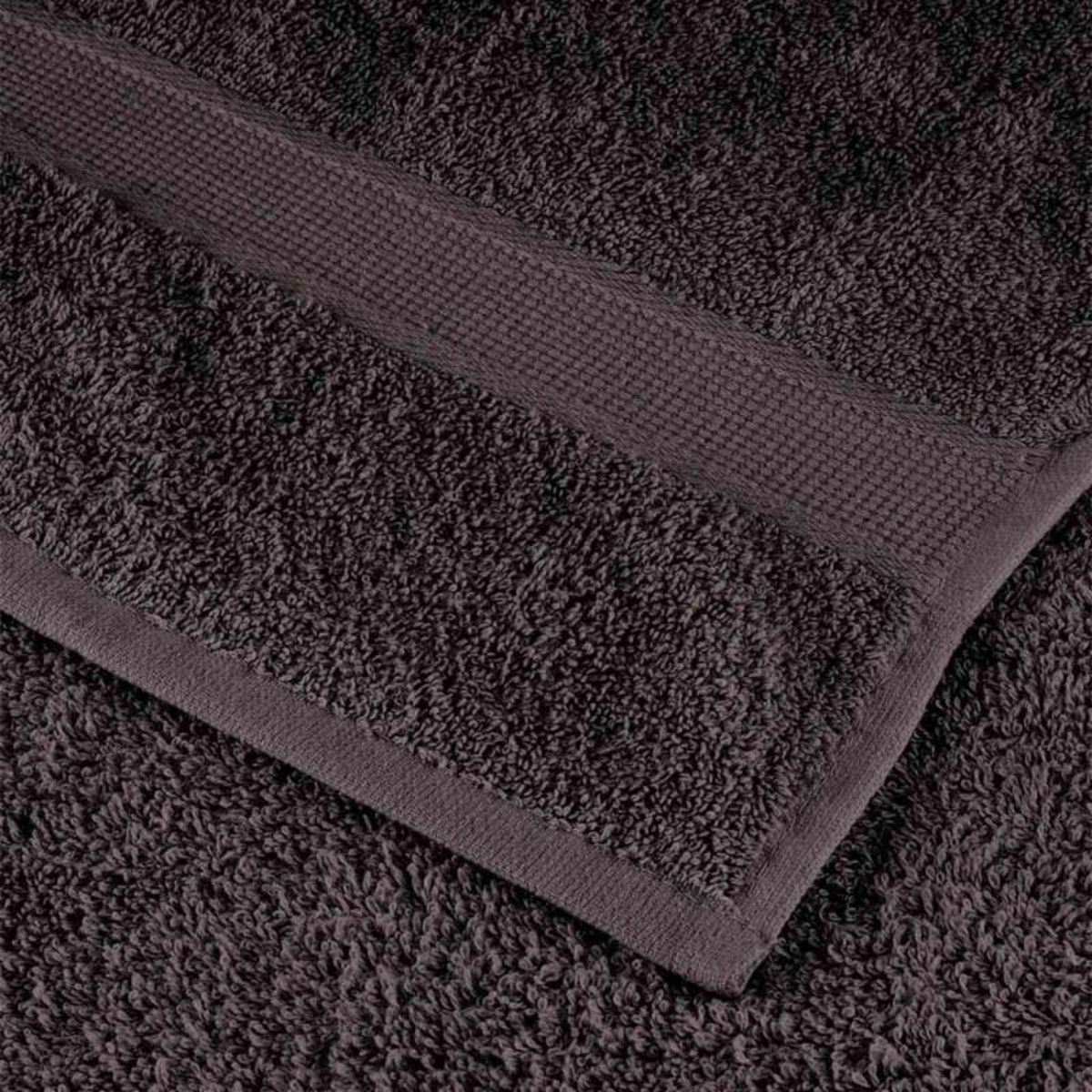 VIDAXL Serviettes de visage 50 pcs anthracite 30x30 cm 100% coton