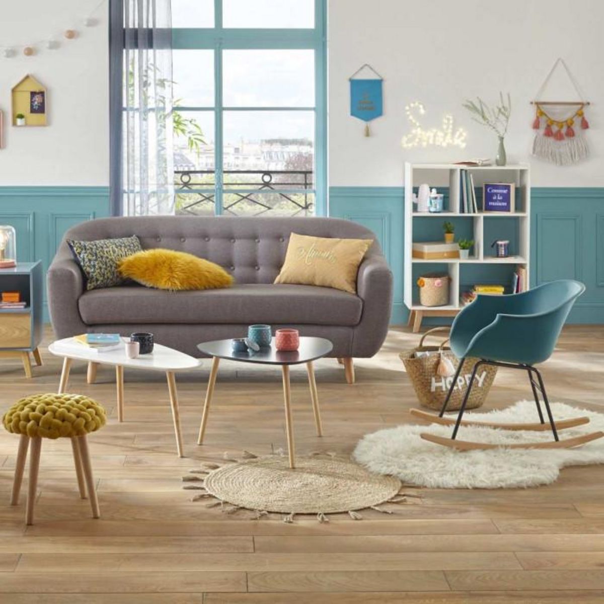 ATMOSPHERA Tapis Imitation Fourrure  Loso  90x150cm Ivoire