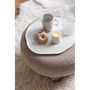 Voir la diapositive 6 : Paris Prix Pouf Rond Bouclette  Teddy  52cm Beige