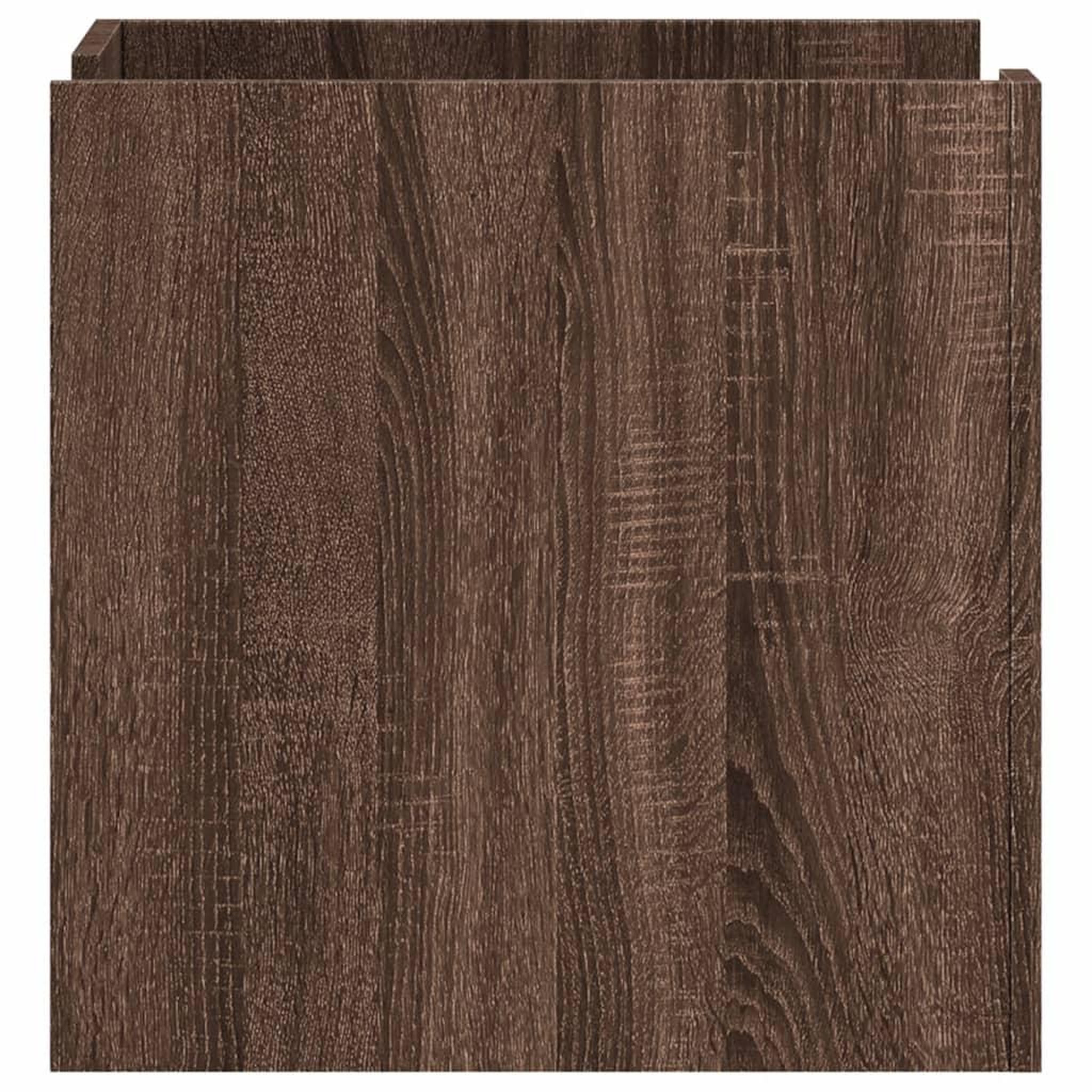 Voir la diapositive 5 : VIDAXL Table de chevet chene marron 45x50x50 cm bois d'ingenierie