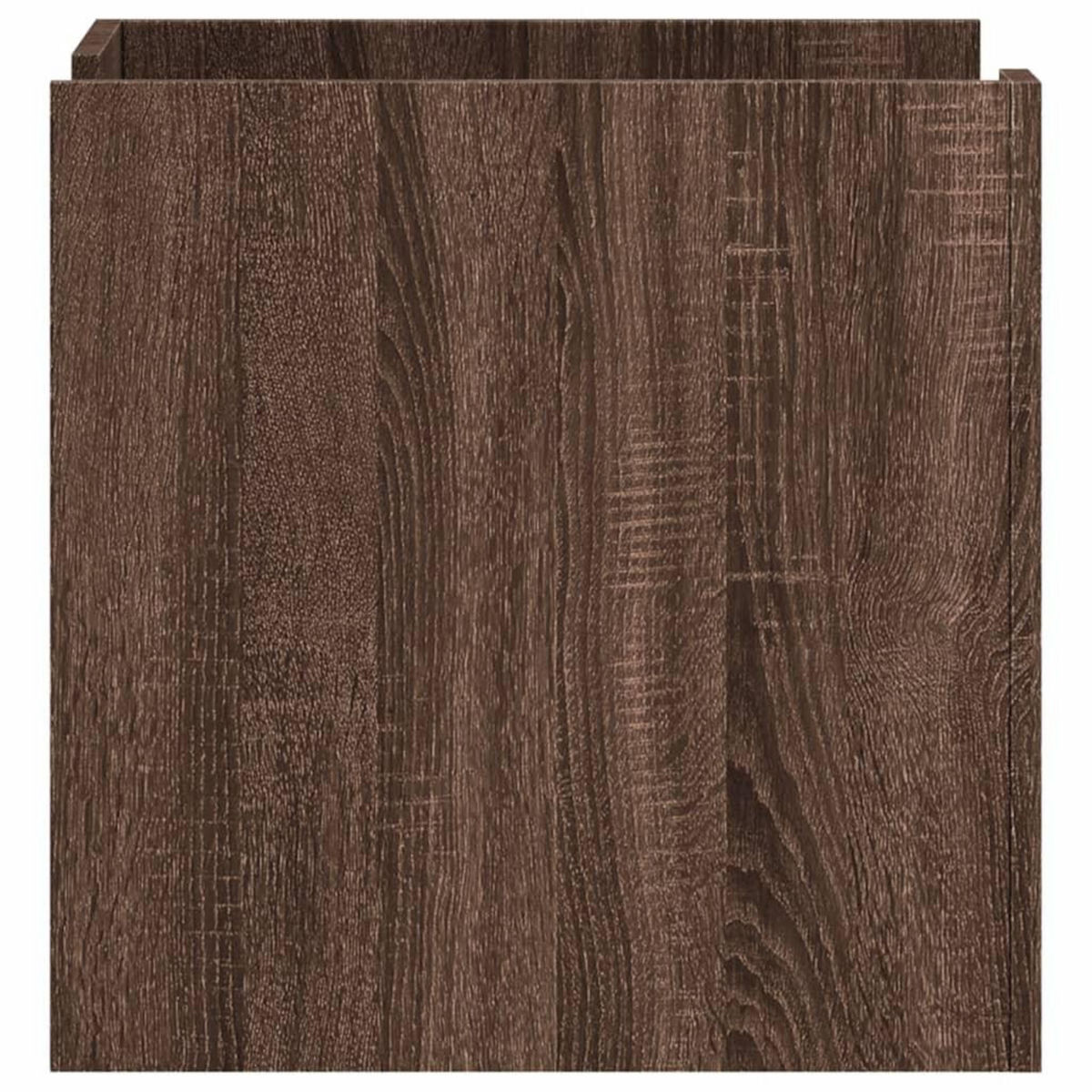 VIDAXL Table de chevet chene marron 45x50x50 cm bois d'ingenierie