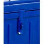 PIERRE HENRY Malle de rangement métallique - 52 cm - Bleu