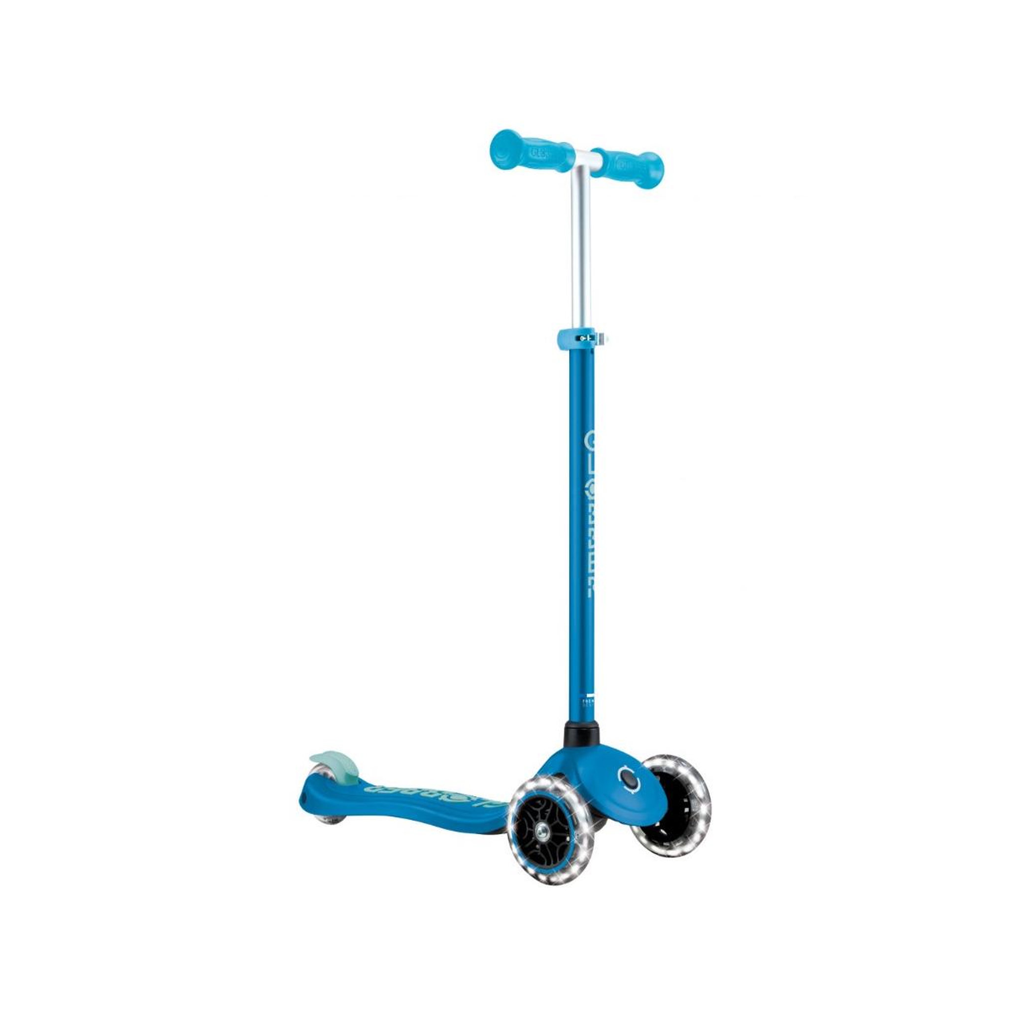 Globber Trottinette Primo plus lights Glow in the Dark bleu pétrol