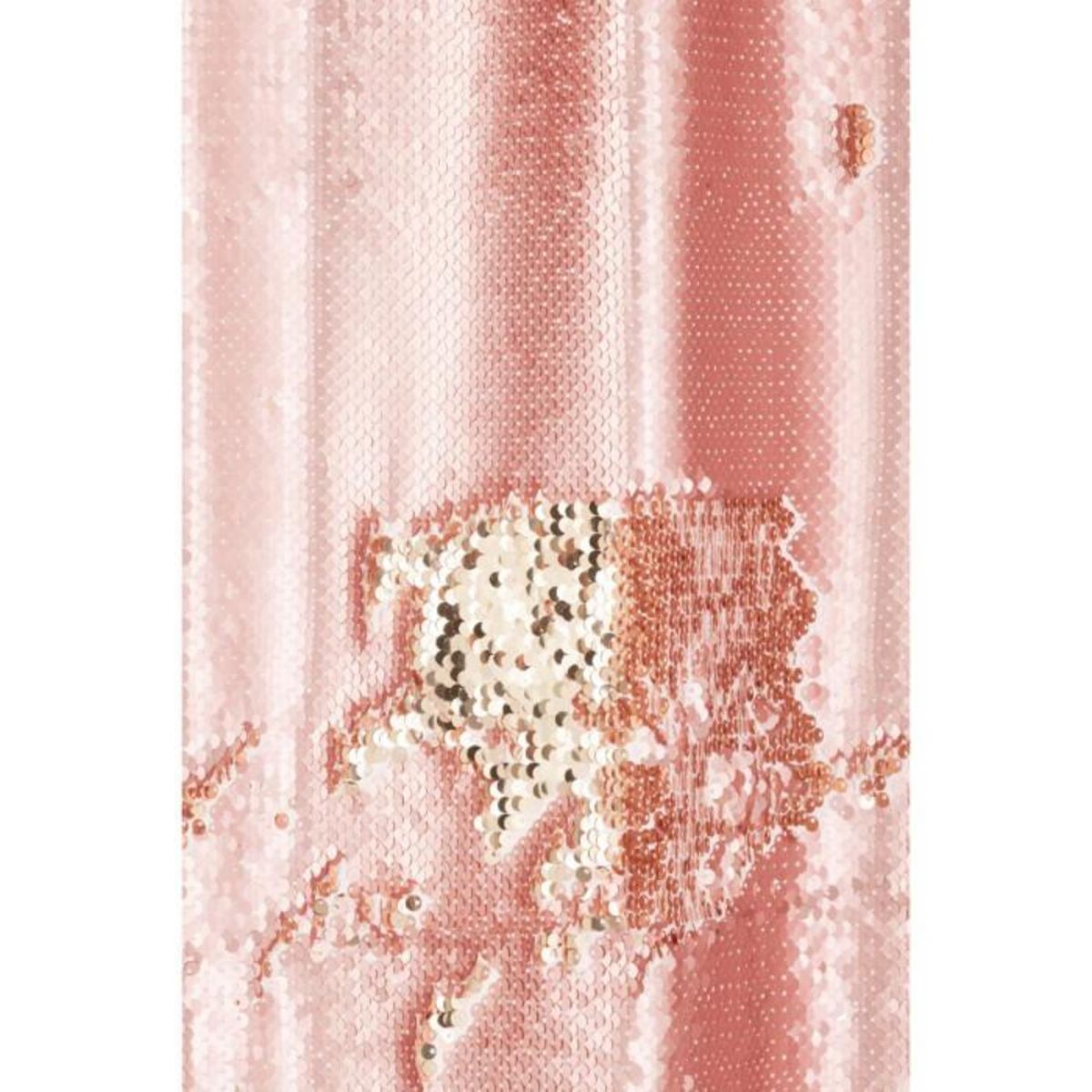 Paris Prix Rideau à Passants  Sequin  125x250cm Rose & Champagne