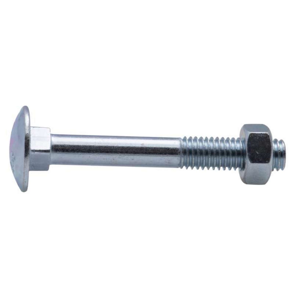  Boulon zingué TRCC Vissal Ø8x60mm  lot de 3 boulons