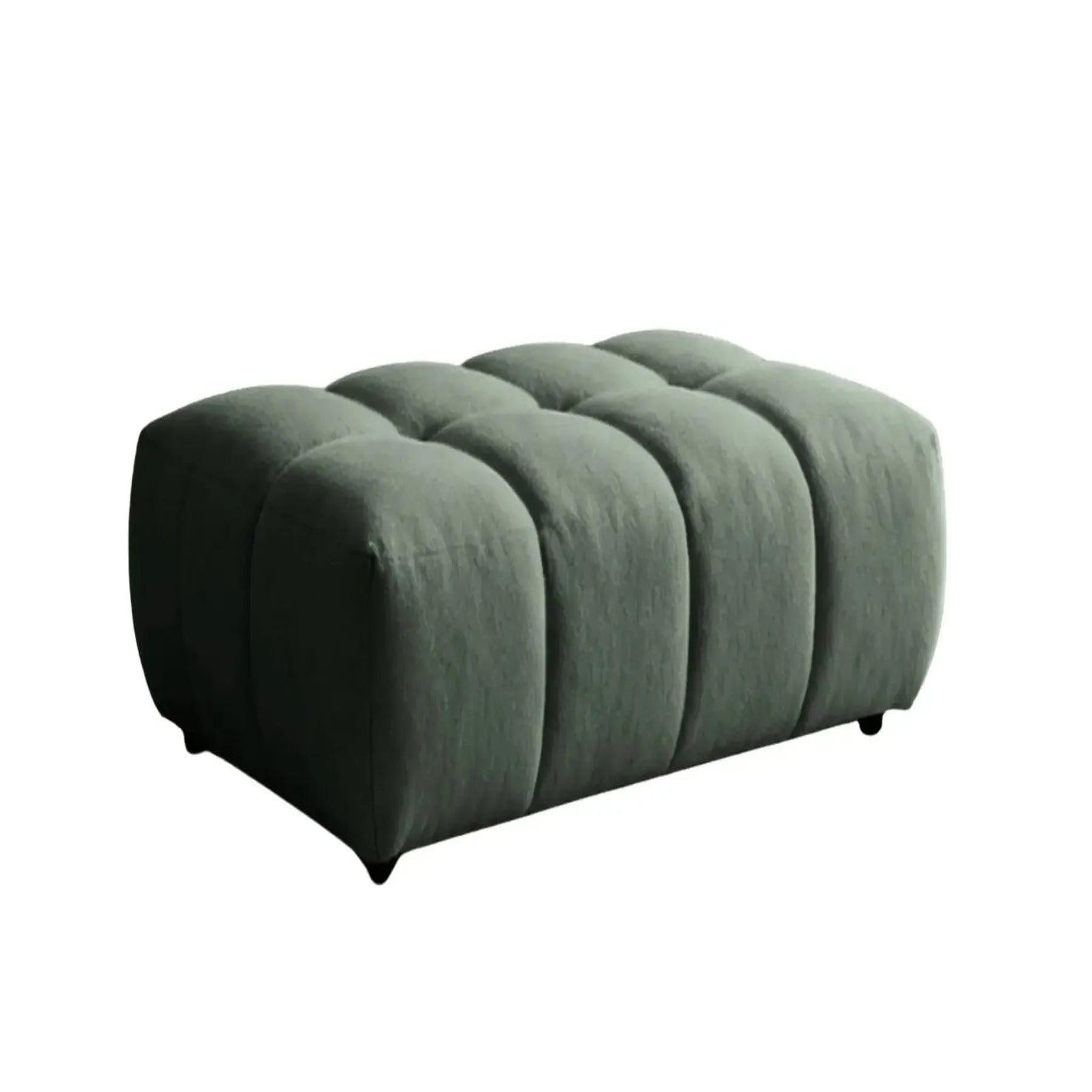 Voir la diapositive 1 : CASANOVA PARIS Alexia - pouf tissu bouclette