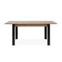 Voir la diapositive 4 : CONCEPT USINE Table extensible 4 à 6 personnes chêne et noir 150x80x75 TOLOSA