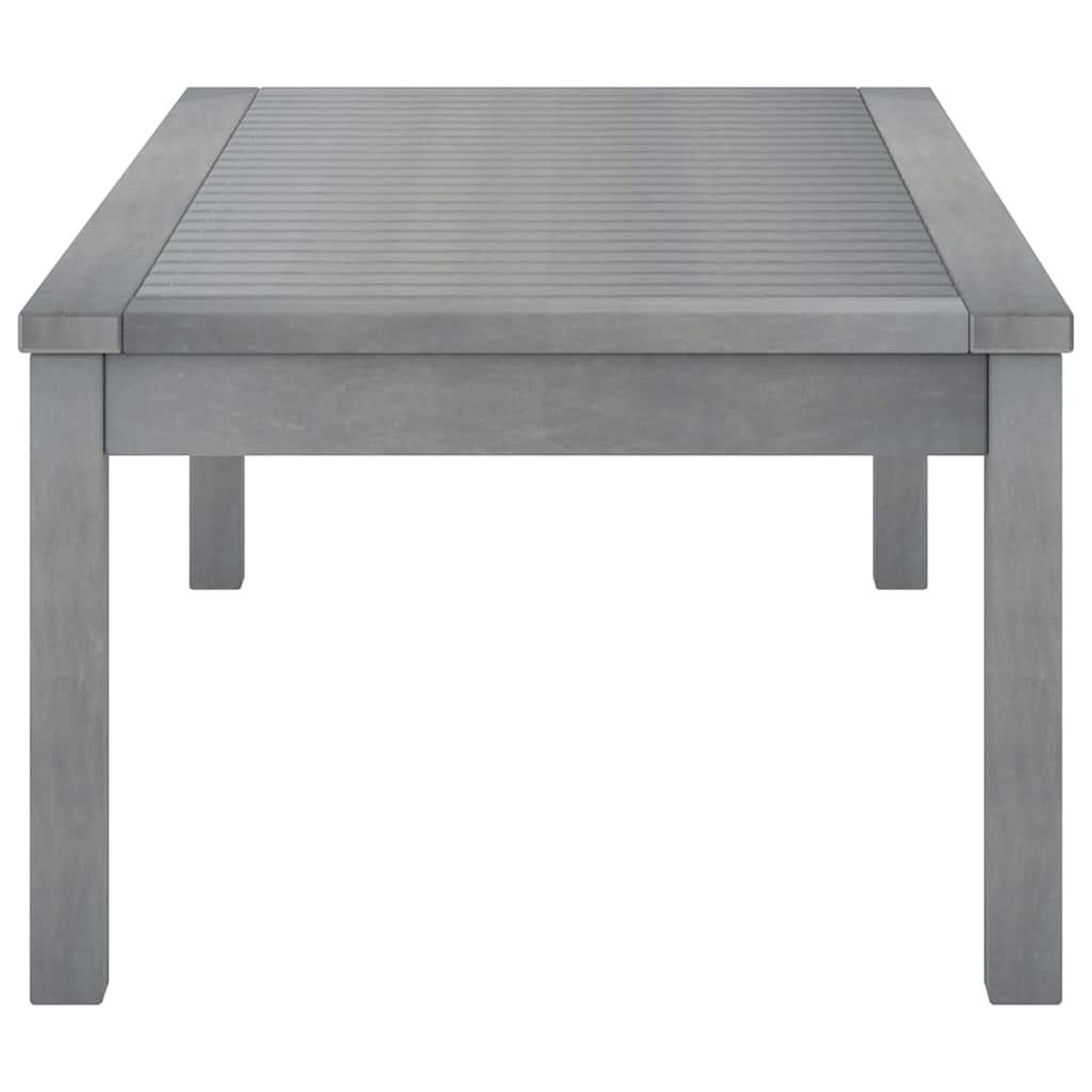 Voir la diapositive 3 : VIDAXL Table basse 100x50x33 cm gris bois d'acacia solide