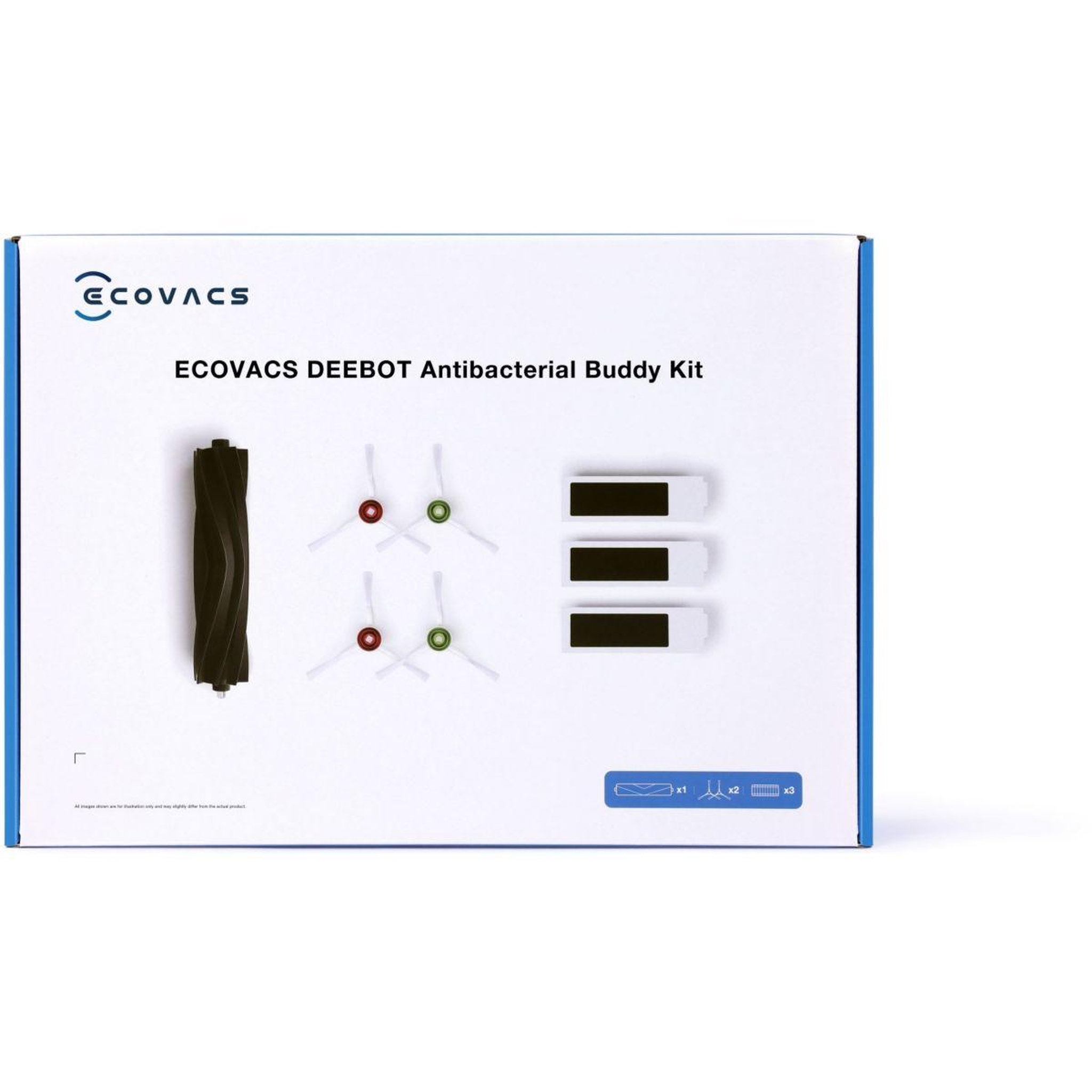 Voir la diapositive 2 : ECOVACS Kit accessoires Maintenance DKT010095 brosses filtres Deebot T20 Omni