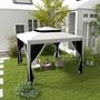 Voir la diapositive 2 : OUTSUNNY Tonnelle barnum de jardin 3L x 3l m avec 4 moustiquaires amovibles - double toit - métal polyester gris