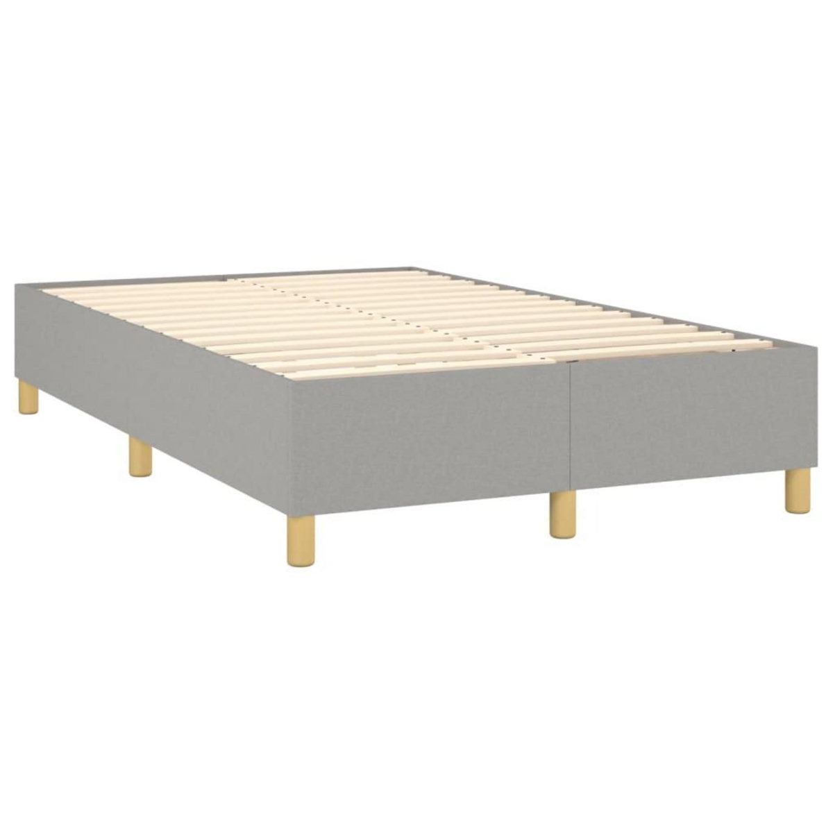 VIDAXL Cadre de lit sans matelas gris clair 120x200 cm tissu