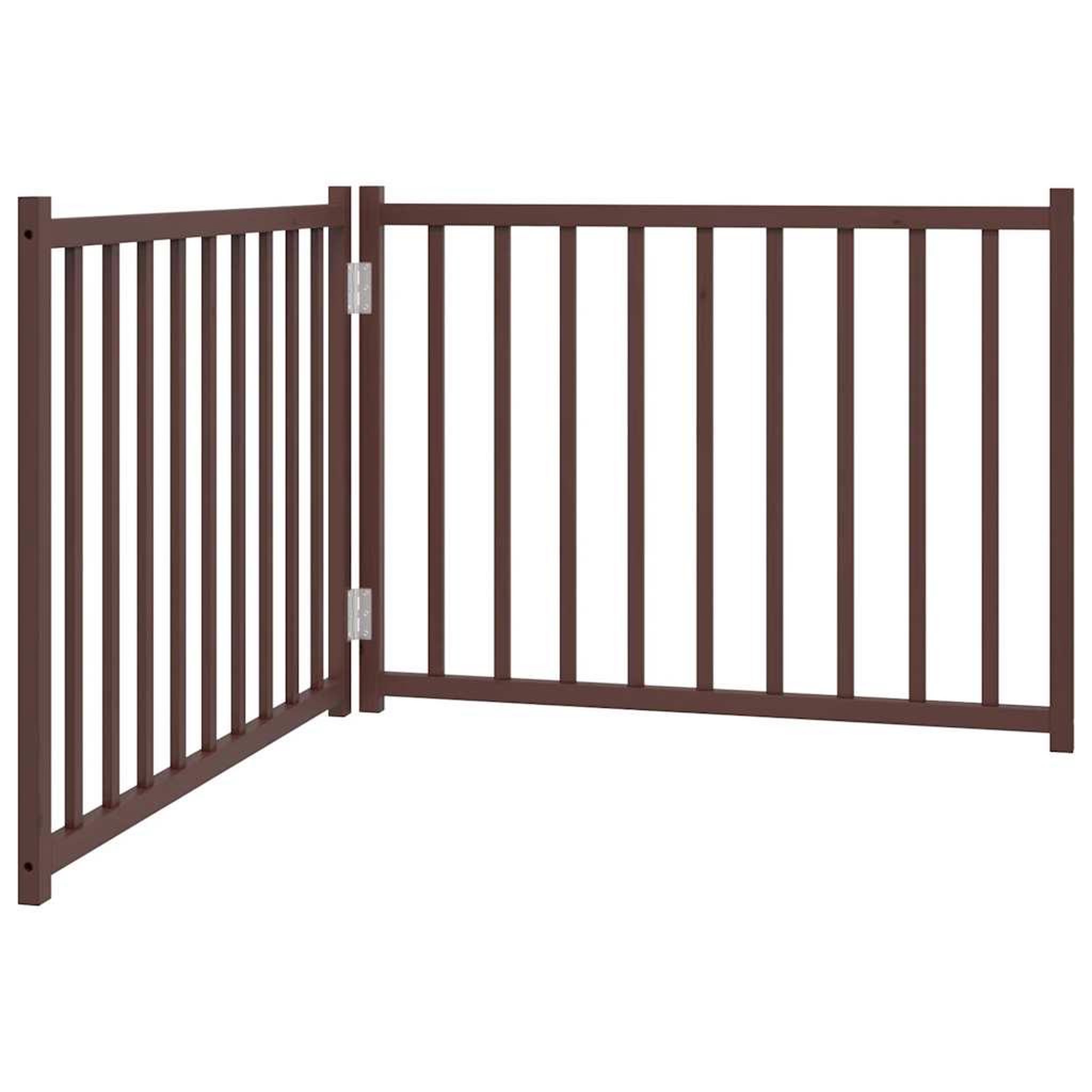 Voir la diapositive 2 : VIDAXL Barriere pour chien pliable 2 panneaux 160 cm bois sapin massif