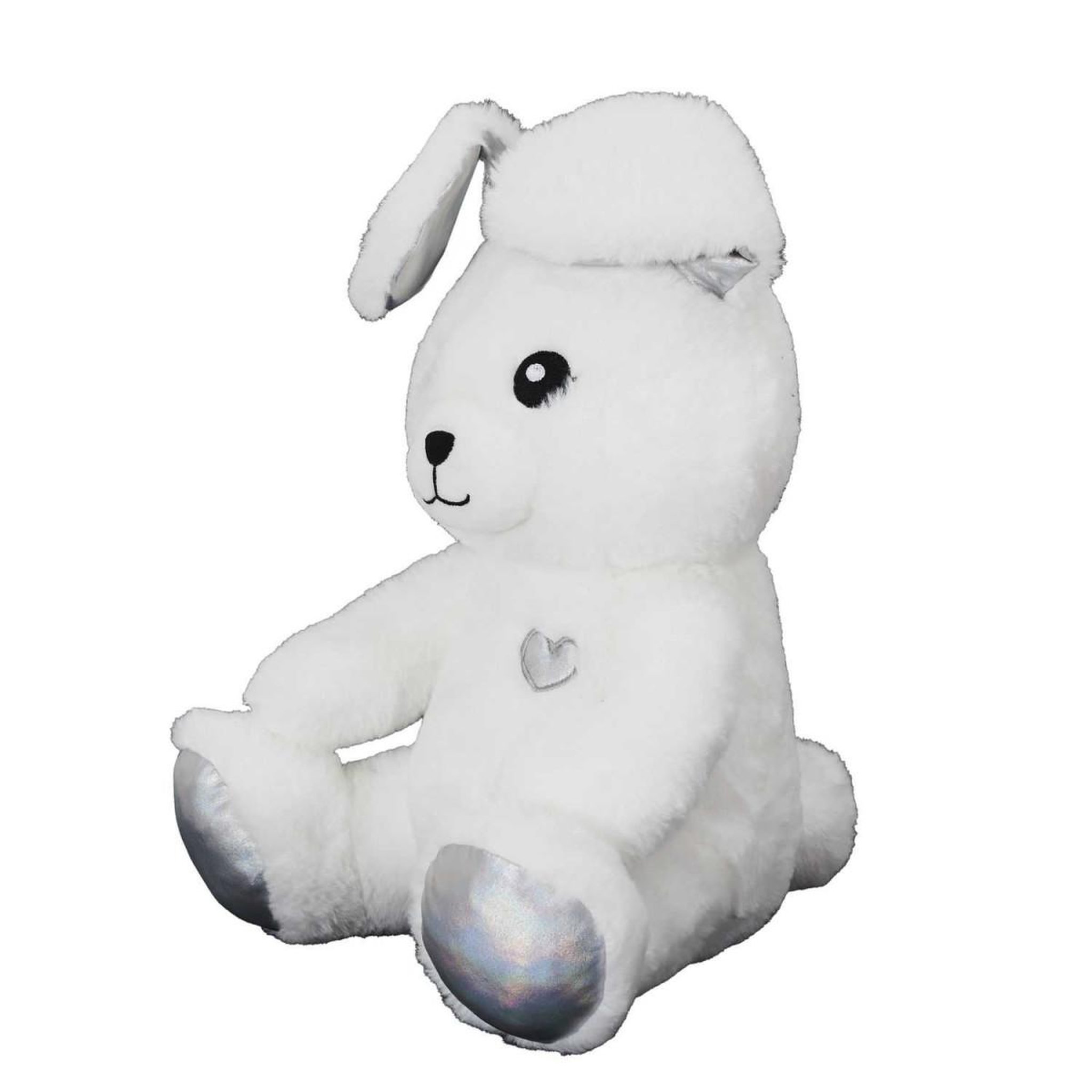 Voir la diapositive 3 : The concept Factory Peluche animée lapin  kawaii  30cm blanc