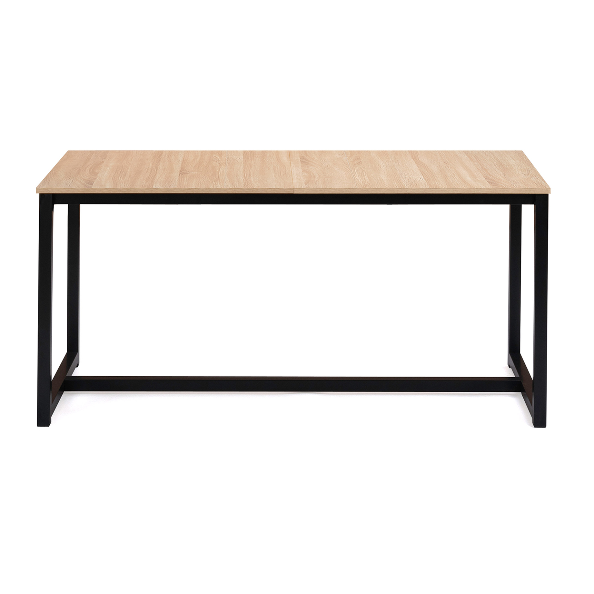 Voir la diapositive 3 : ID MARKET Table à manger extensible rectangle detroit 6-10 personnes design industriel 160-200 cm