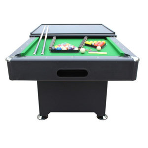 Table De Billard Américain Convertible En Table à Manger – 212x118 Cm – Retour De Boules Automatique, Tapis Laine – Accessoires Inclus