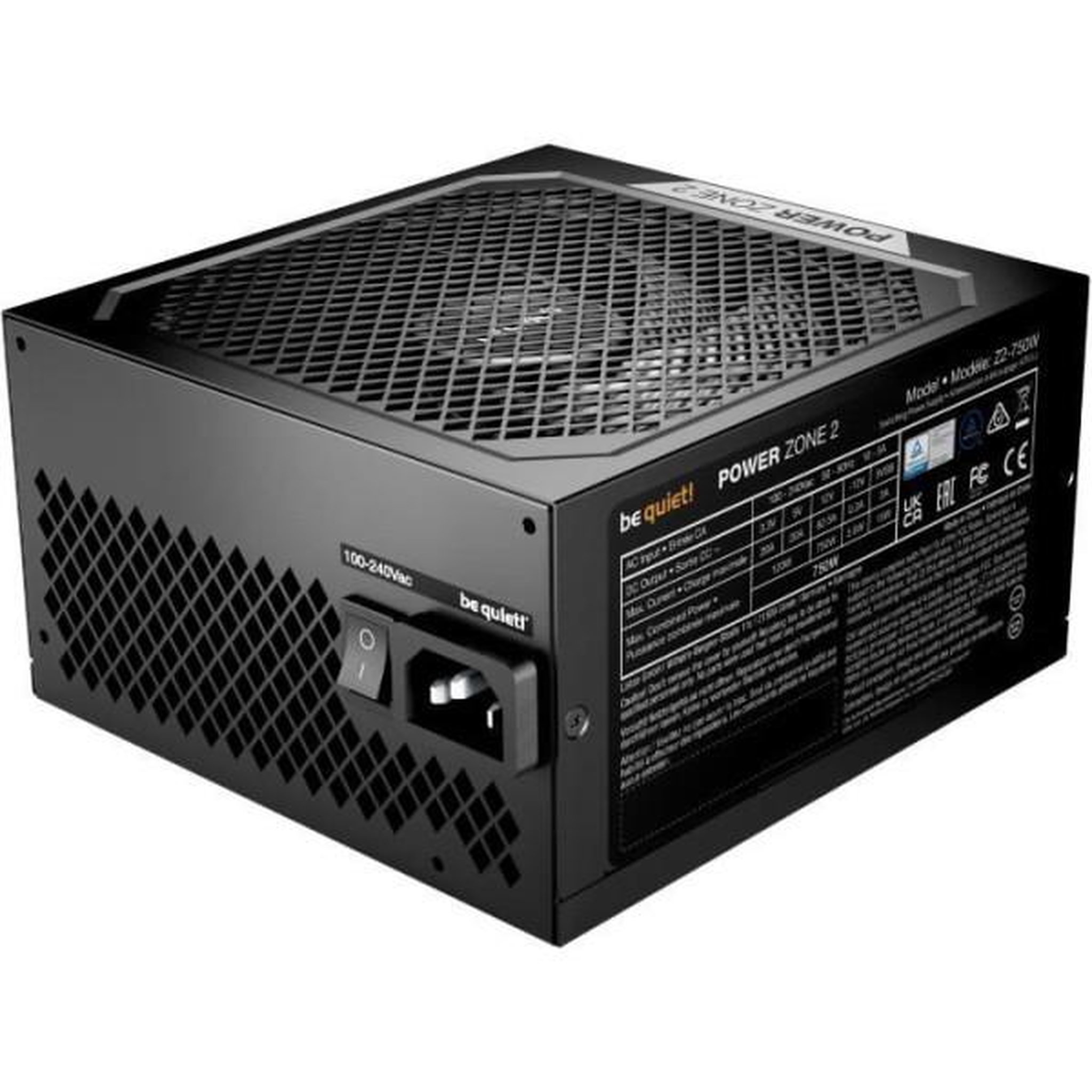 Voir la diapositive 3 : BE QUIET Alimentation pc - be quiet! - power zone 2 - 750 w - bp006eu - efficacité optimale
