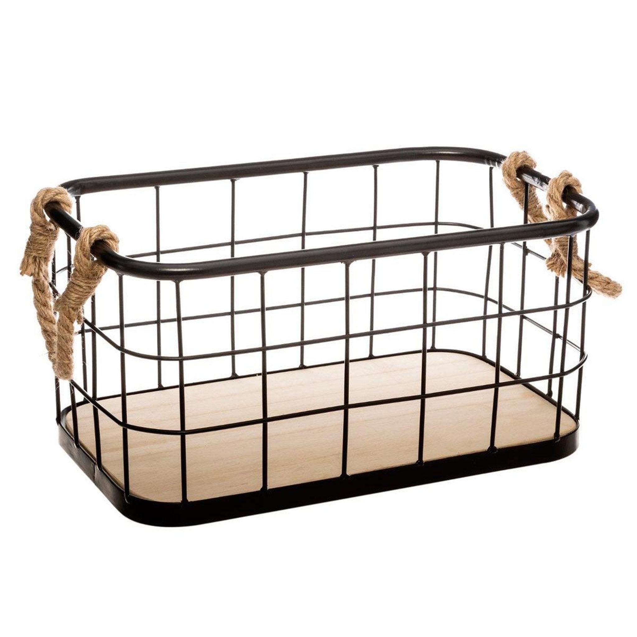 Voir la diapositive 2 : ATMOSPHERA Lot de 3 cagettes de rangement  loft  38cm noir