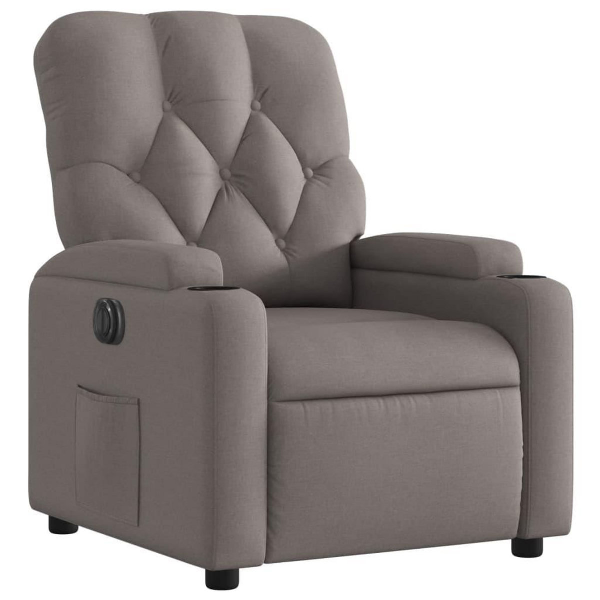 VIDAXL Fauteuil inclinable electrique Taupe Tissu