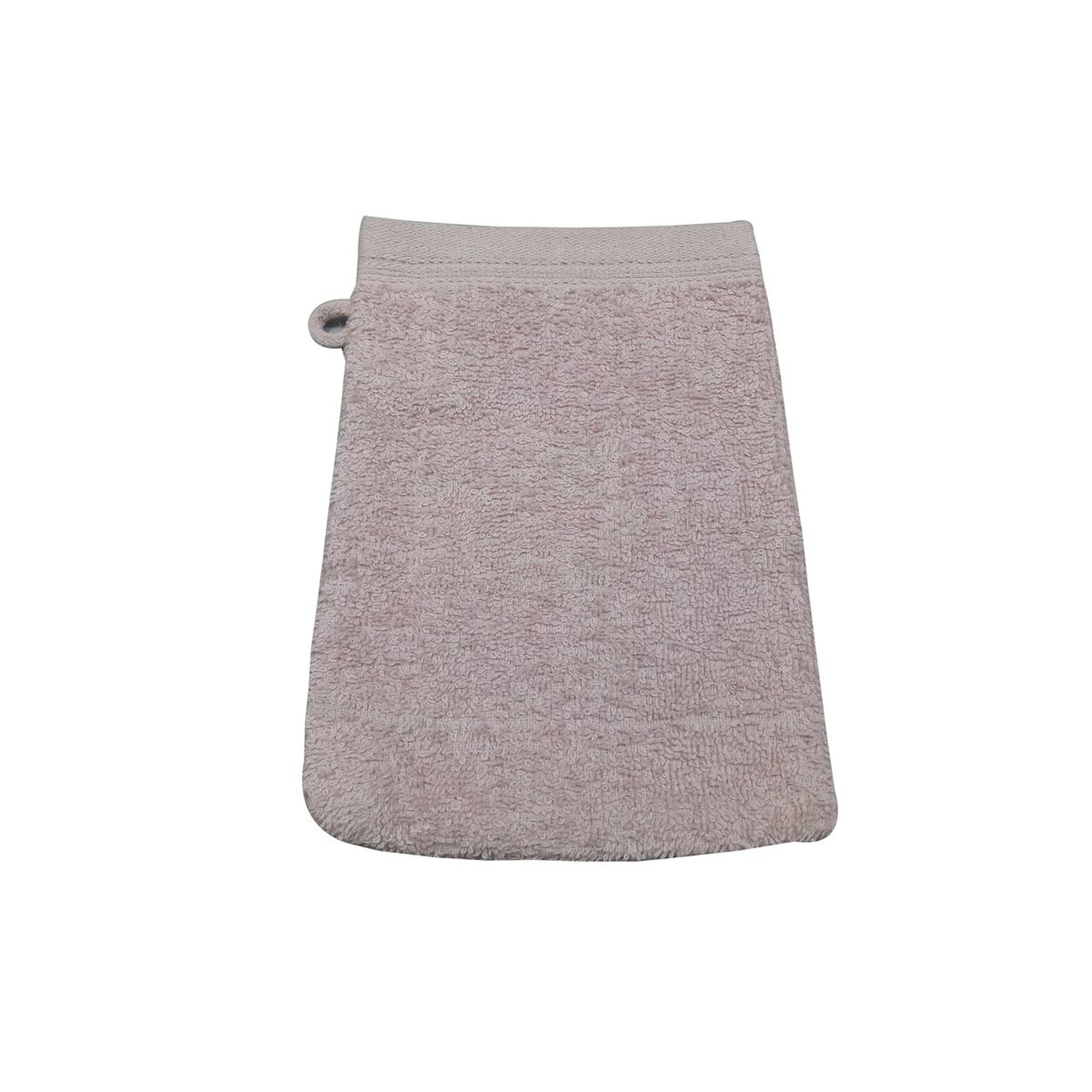 ACTUEL Lot de 2 gants de toilette unis en coton bouclé 360 gr/m2