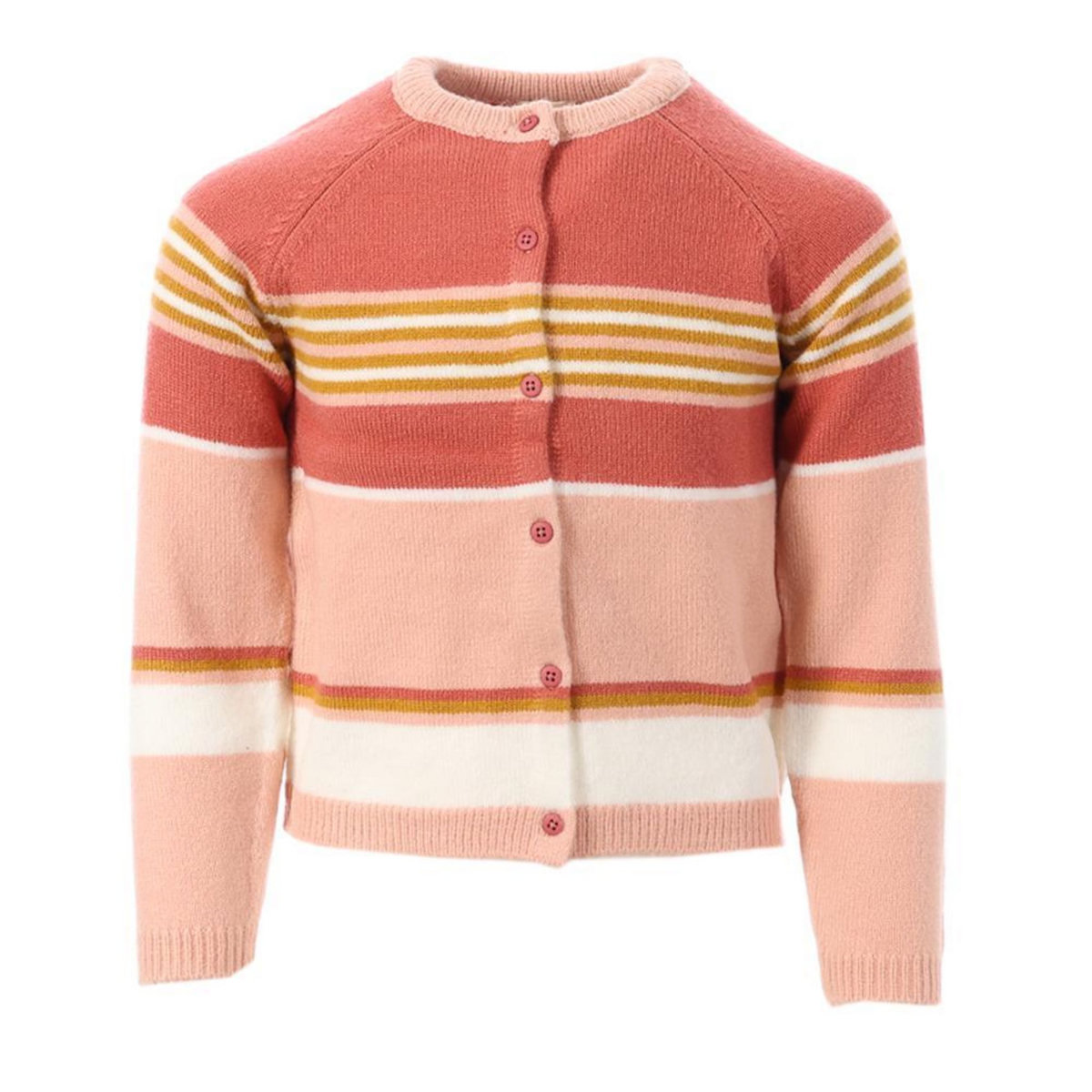 ELLE EST OU LA MER Gilet  à Rayures Fille EOM Ganon