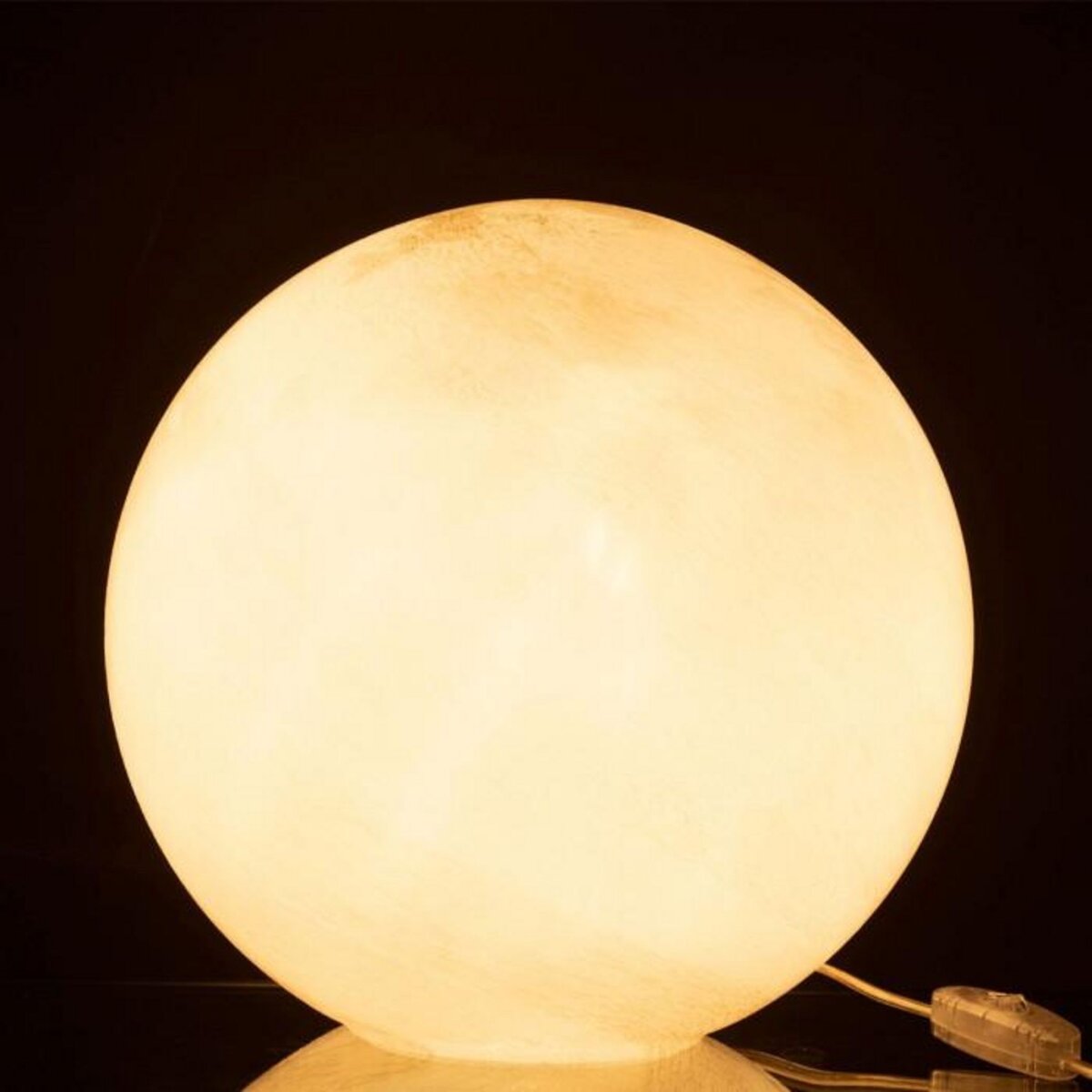 Paris Prix Lampe à Poser Ronde  Pearl  29cm Blanc