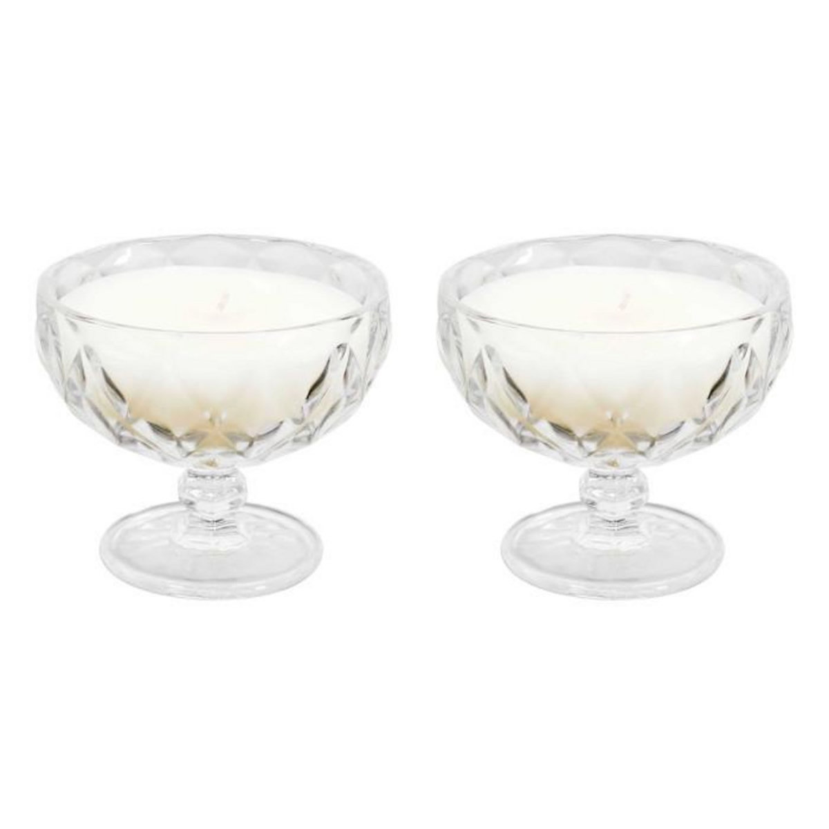 Paris Prix Lot de 2 Bougies Parfumées Déco  Coupelle  250g Iris