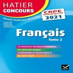 FRANCAIS. EPREUVE ECRITE D'ADMISSIBILITE CRPE TOME 2, EDITION 2021, Boiron Véronique