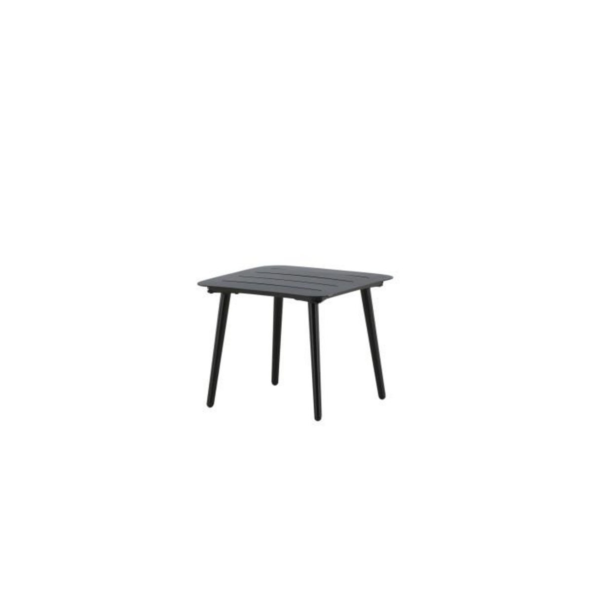 Paris Prix Table d'Appoint de Jardin Carrée  Lina  40cm Noir