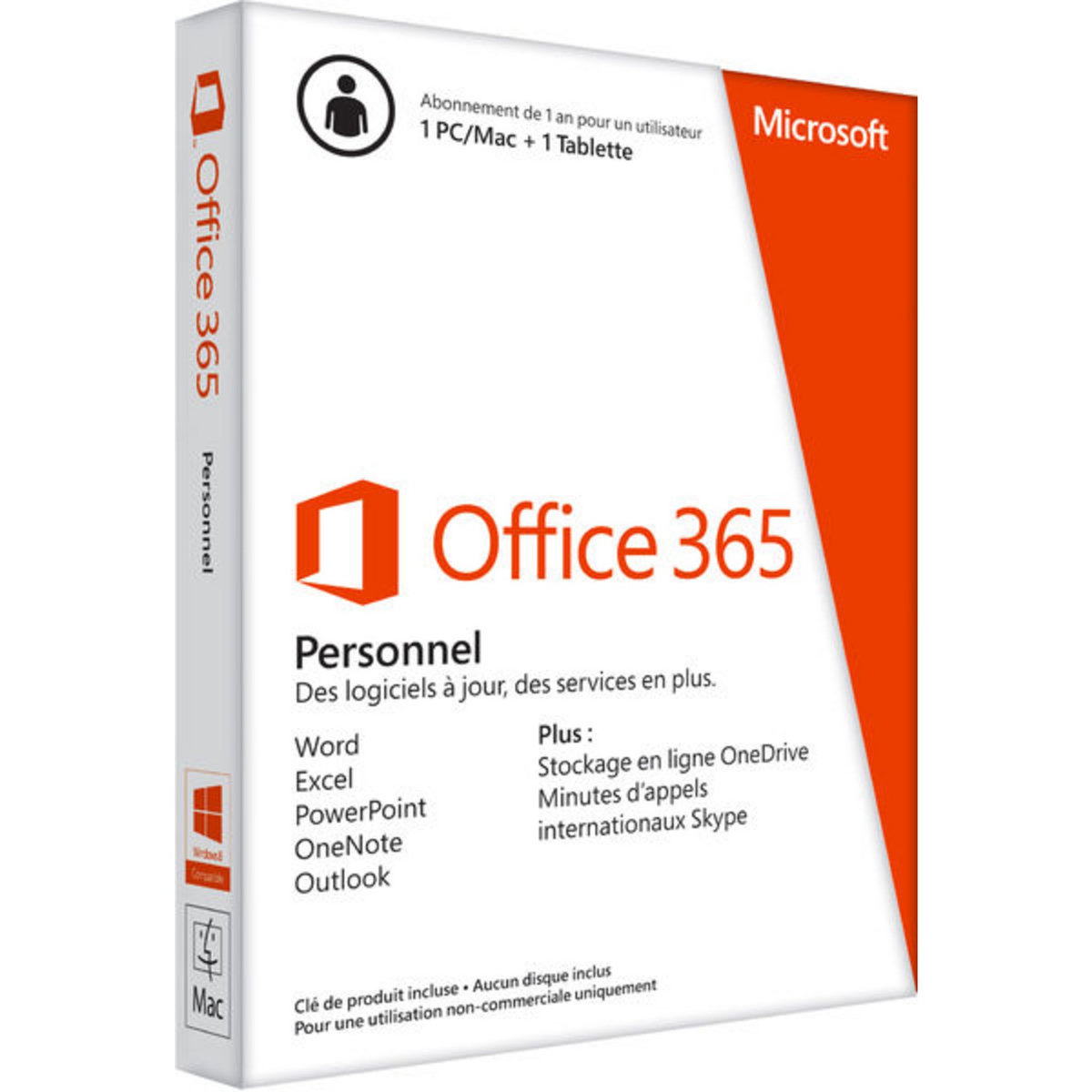 MICROSOFT Logiciel Office 365 personnel