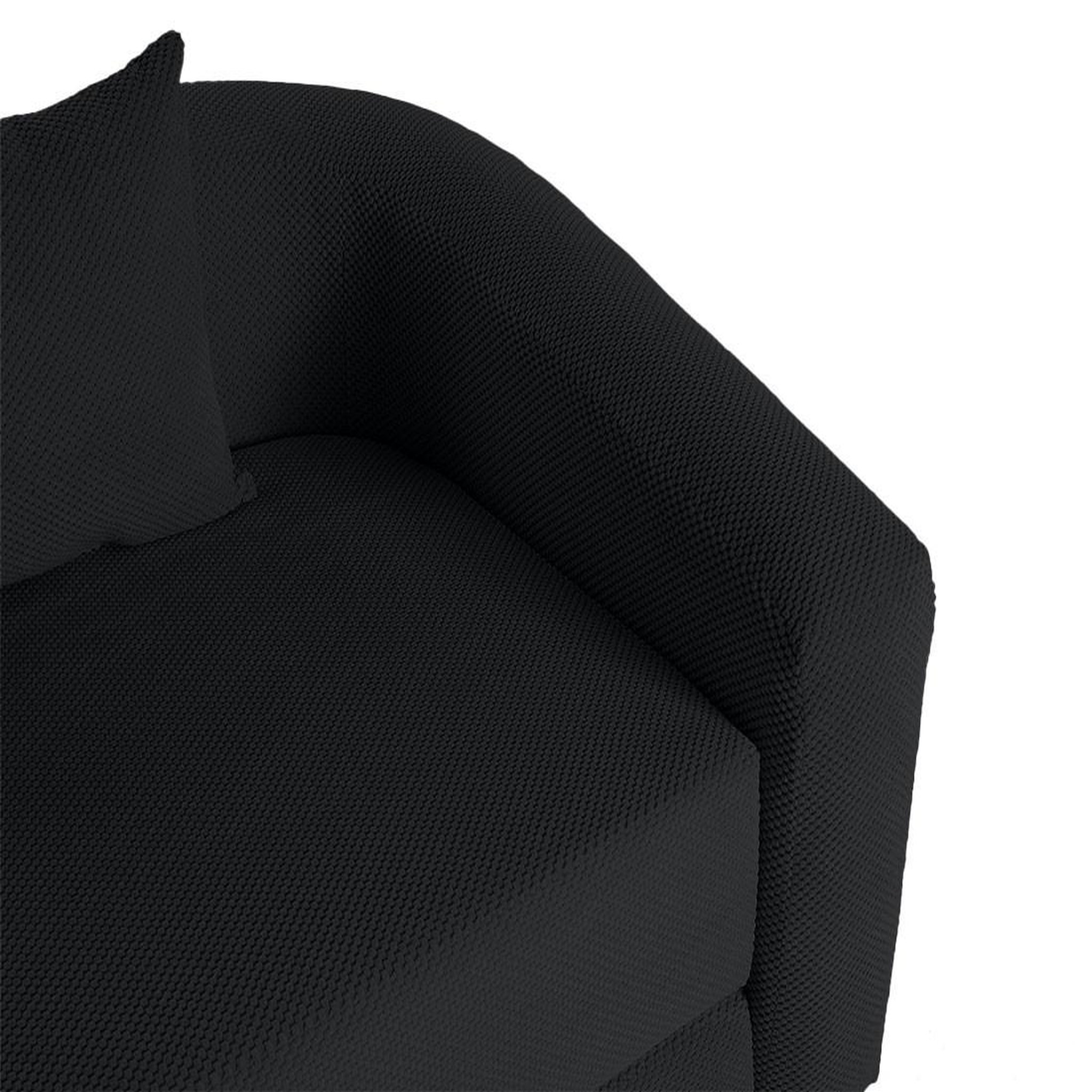 Voir la diapositive 5 : BEST MOBILIER Nuvia - canapé convertible déplimousse 3 places en velours texturé