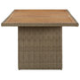 Voir la diapositive 3 : VIDAXL Table a manger de jardin Marron 200x100x74 cm Resine tressee