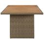 Voir la diapositive 3 : VIDAXL Table a manger de jardin Marron 200x100x74 cm Resine tressee