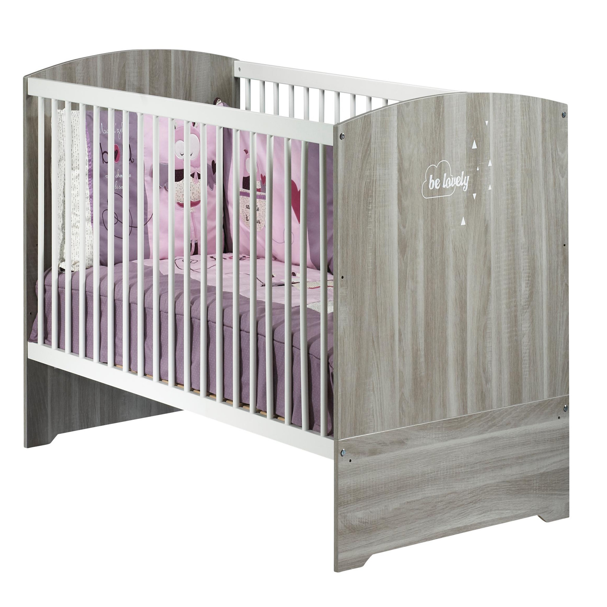 Voir la diapositive 1 : BABY PRICE Lit bébé évolutif 140x70 cm Little Big Bed HAPPY, Chêne Silex