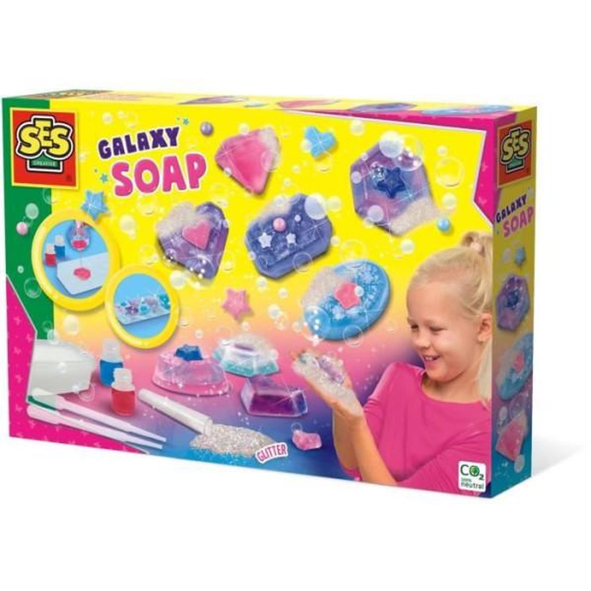 SES Creative Moule a savonnettes - SES CREATIVE - Galaxie - Enfant - A partir de 7 ans - Garantie 2 ans - Blanc