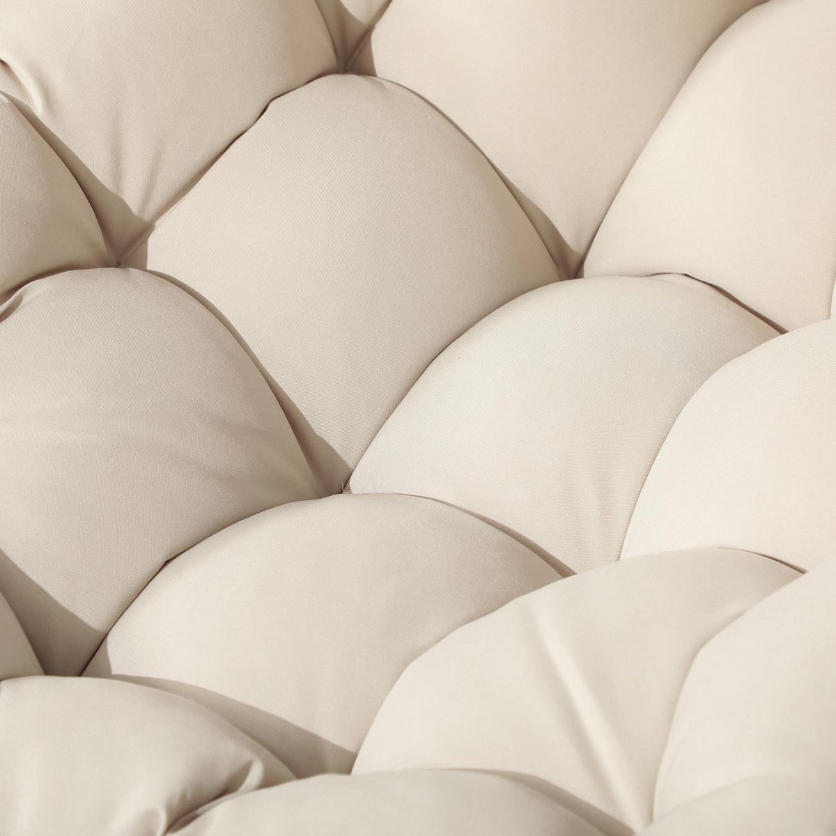 OUTSUNNY Ensemble bistrot de jardin 3 pcs 2 chaises table basse coussins beige