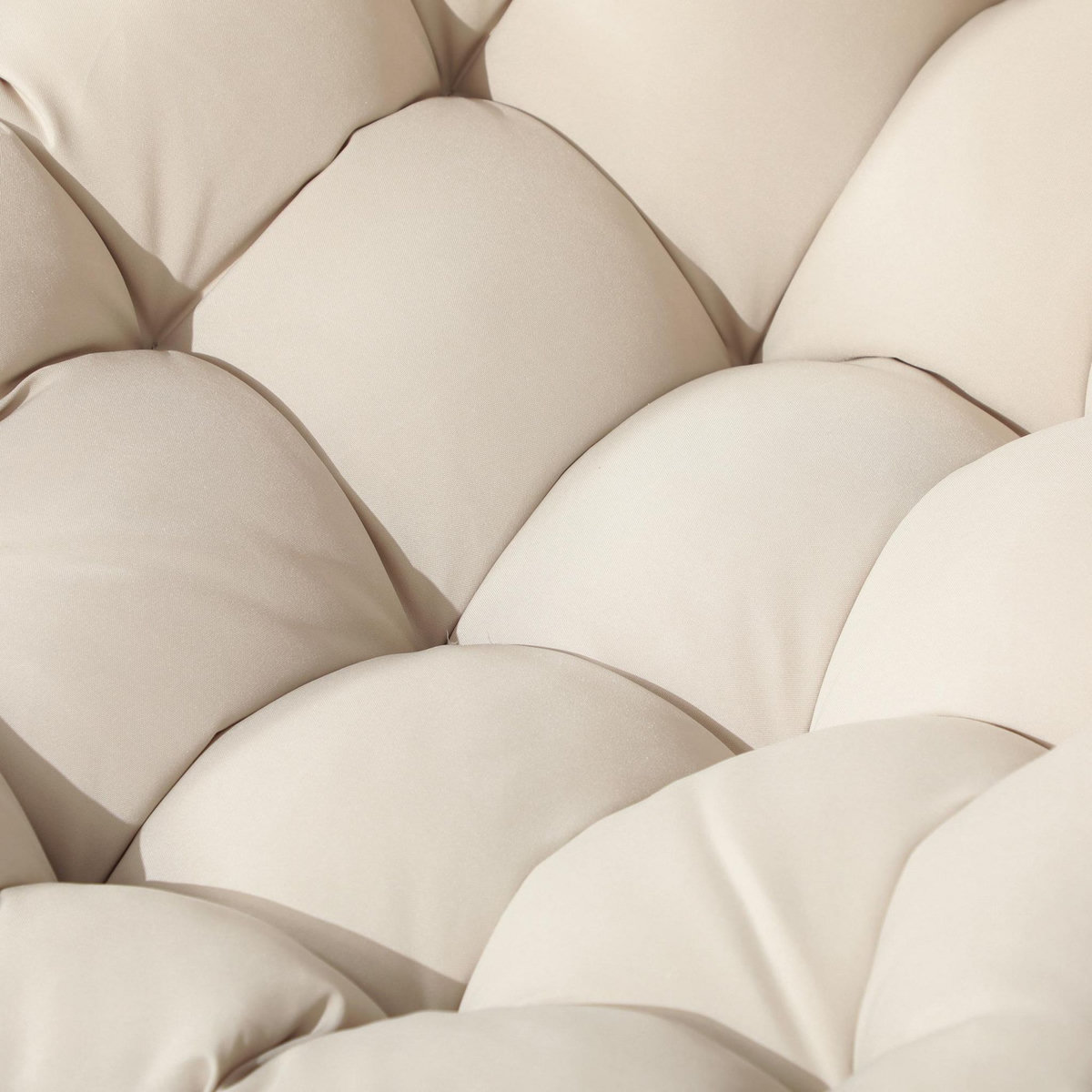 OUTSUNNY Ensemble bistrot de jardin 3 pcs 2 chaises table basse coussins beige