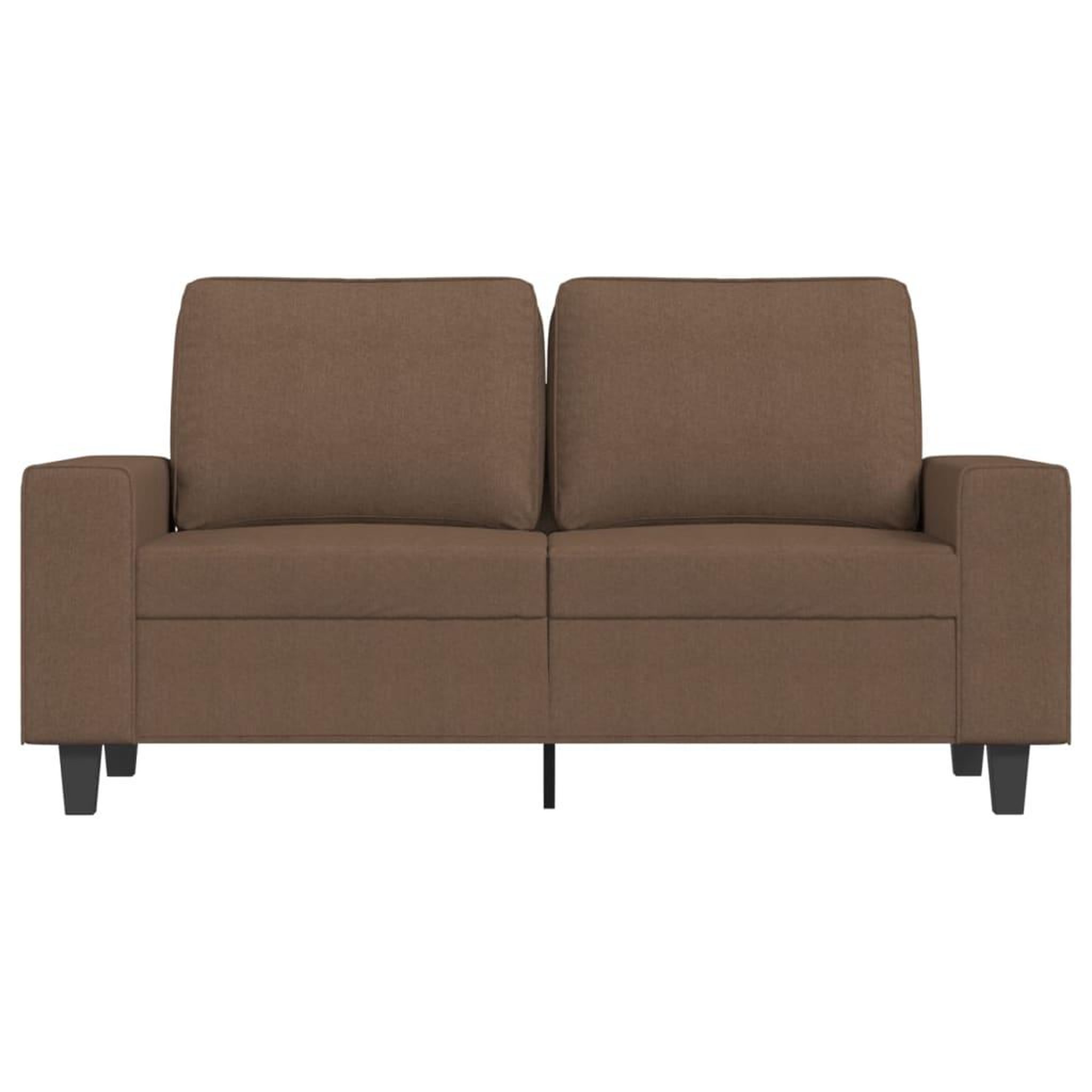 Voir la diapositive 3 : VIDAXL Canape a 2 places Marron 120 cm Tissu