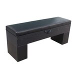 SOKKER Banc Bois avec rangement 113 x 32 cm avec coussin - Deluxe. Coloris disponibles : Marron, Beige, Gris, Noir