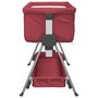 Voir la diapositive 5 : VIDAXL Lit pour bebe avec matelas Rouge Tissu de lin