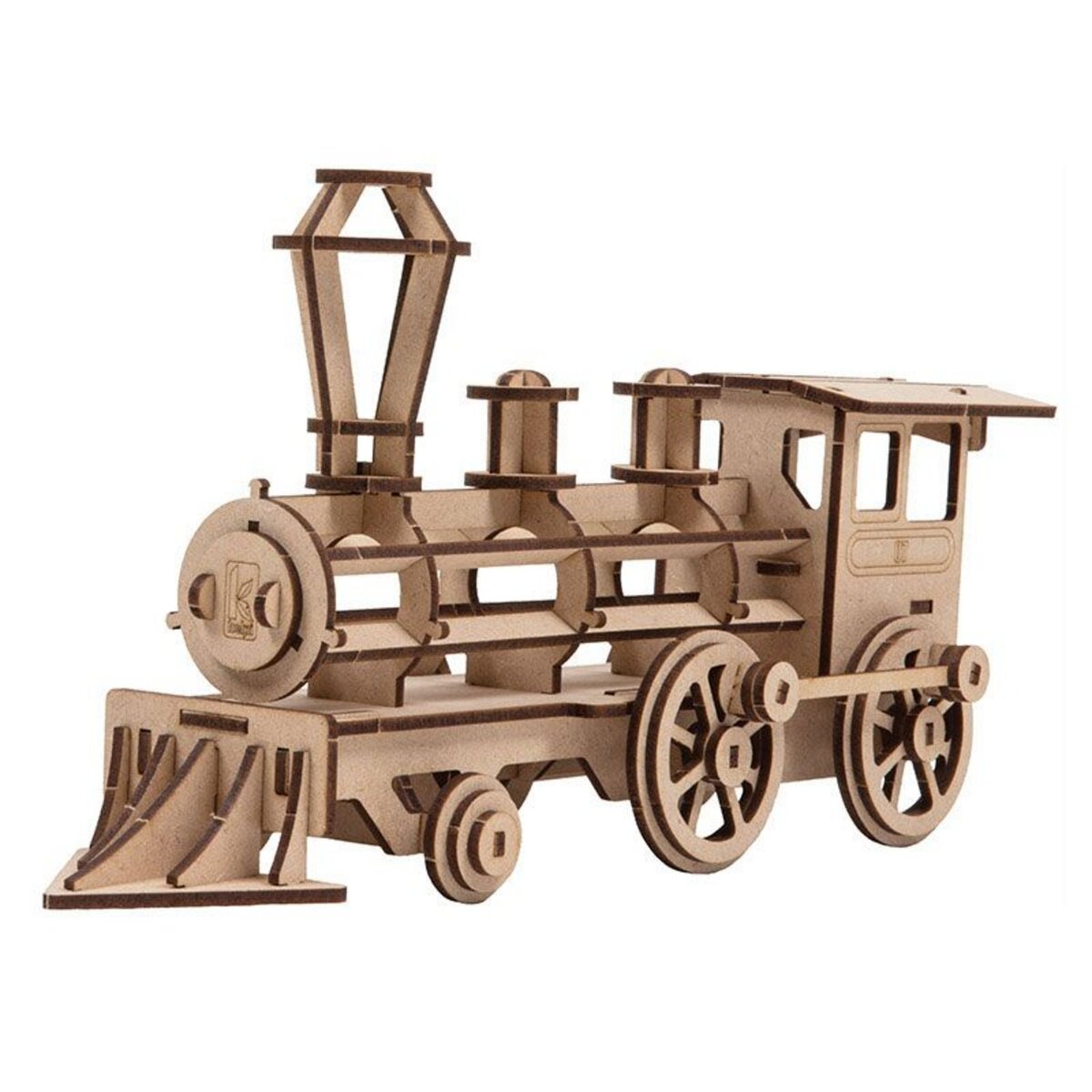  Maquette 3D en bois MDF - Locomotive - 38 x 13 cm