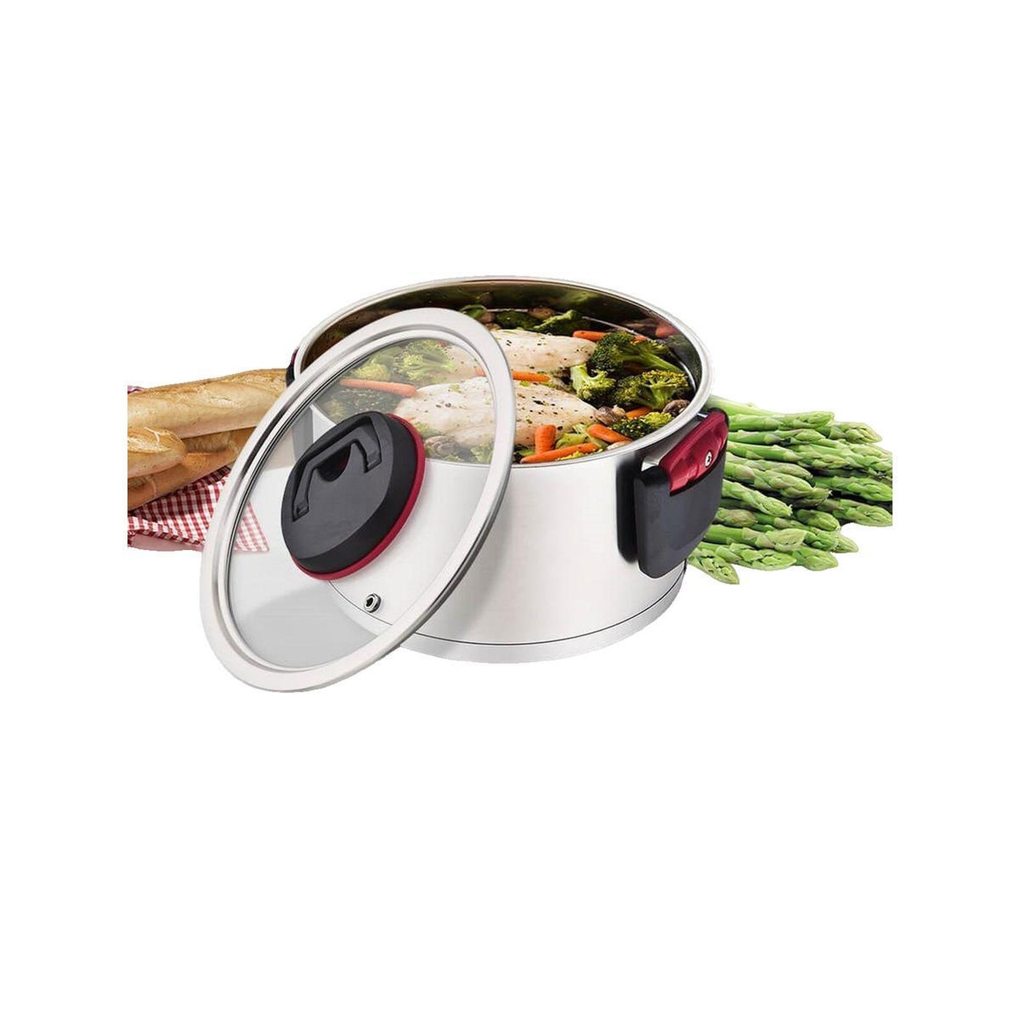 Voir la diapositive 3 : HELLO MAESTRO Casserole Maestro MR-3530-22 Noir 4,2 litres